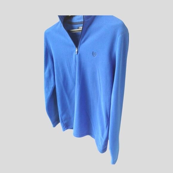Chaps Men's NWOT Royal Blue 1/2 Zip Pullover. - Picture 3 of 10